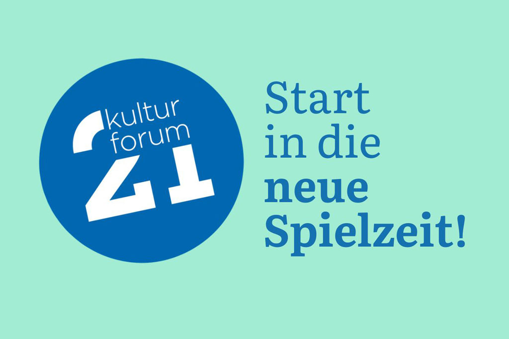 Kulturforum21 startet neue Spielzeit 2025/26! - das Plakat zur neuen Spielzeit 2025/2026